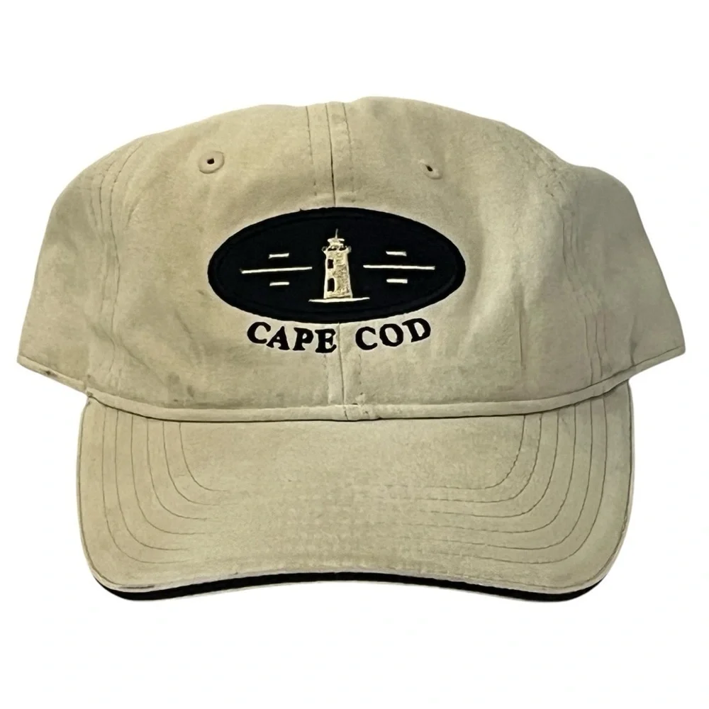 Cape Cod Lighthouse Beige Adjustable Ball Cap